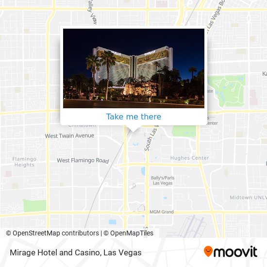 Mirage Hotel and Casino map