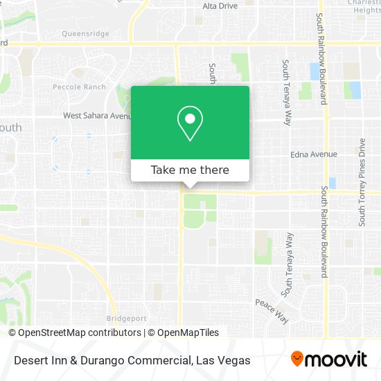 Desert Inn & Durango Commercial map