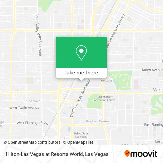 Hilton-Las Vegas at Resorts World map