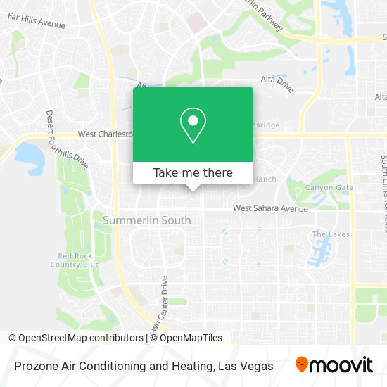 Mapa de Prozone Air Conditioning and Heating
