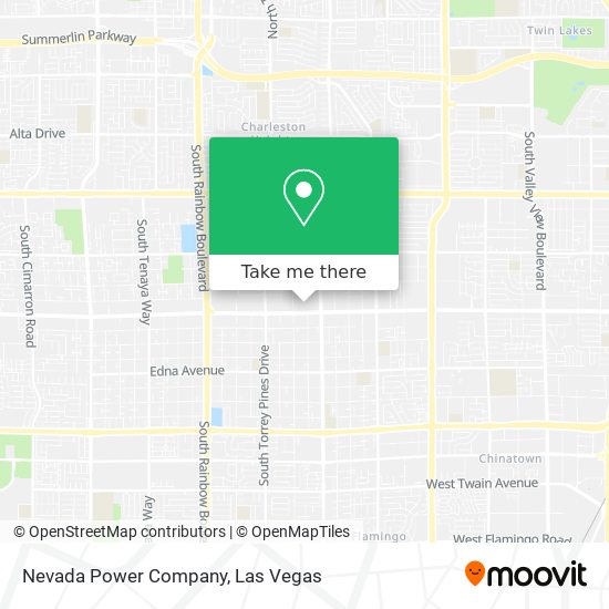 Mapa de Nevada Power Company