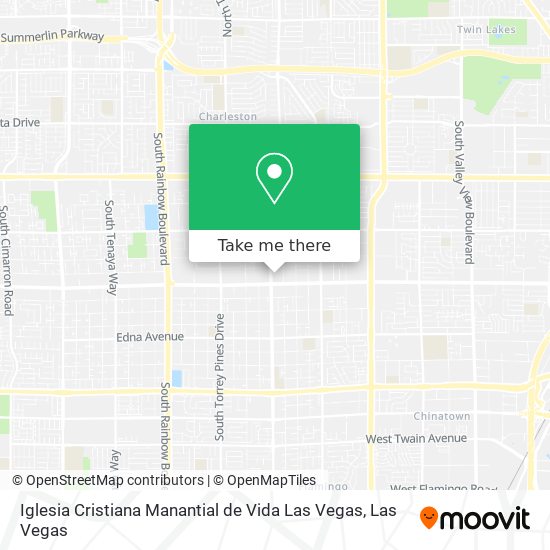 Mapa de Iglesia Cristiana Manantial de Vida Las Vegas