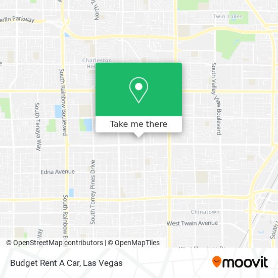 Budget Rent A Car map