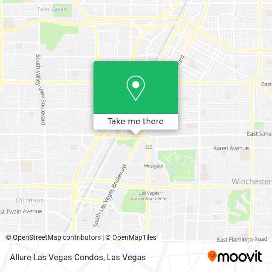 Mapa de Allure Las Vegas Condos