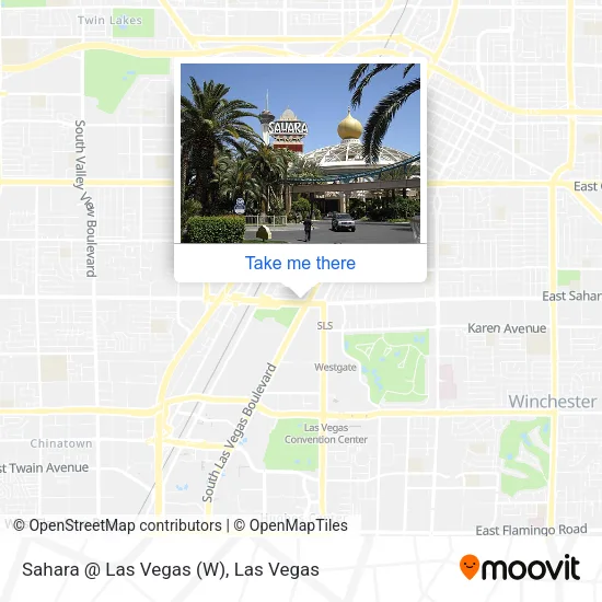 Mapa de Sahara @ Las Vegas (W)