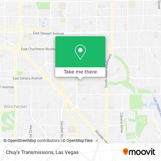 Chuy's Transmissions map