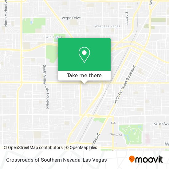 Crossroads of Southern Nevada map