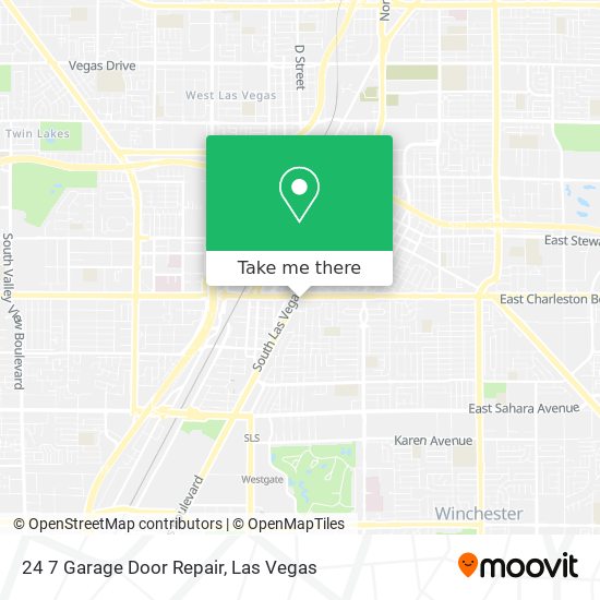 24 7 Garage Door Repair map