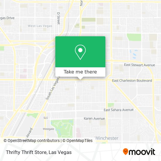 Thrifty Thrift Store map