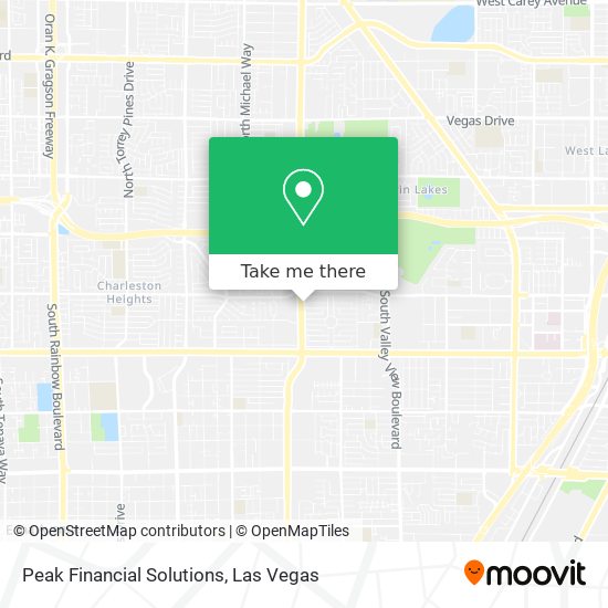 Peak Financial Solutions map