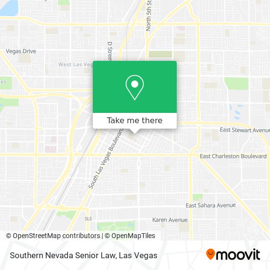 Southern Nevada Senior Law map