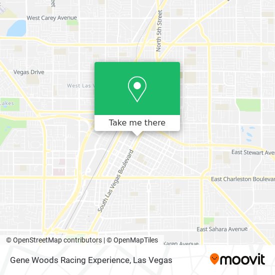Gene Woods Racing Experience map