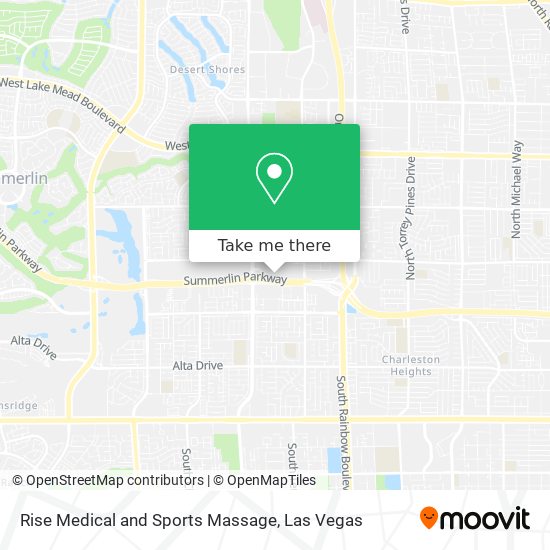 Rise Medical and Sports Massage map