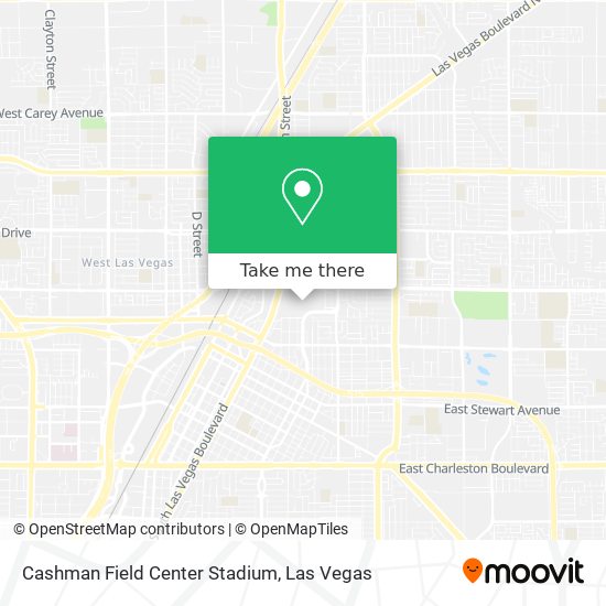 Mapa de Cashman Field Center Stadium