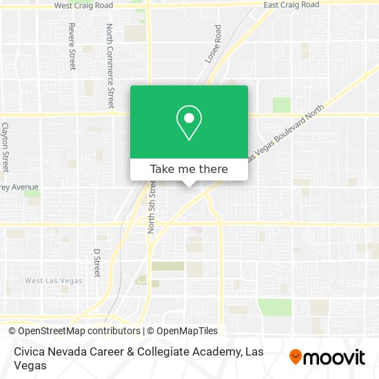 Civica Nevada Career & Collegiate Academy map