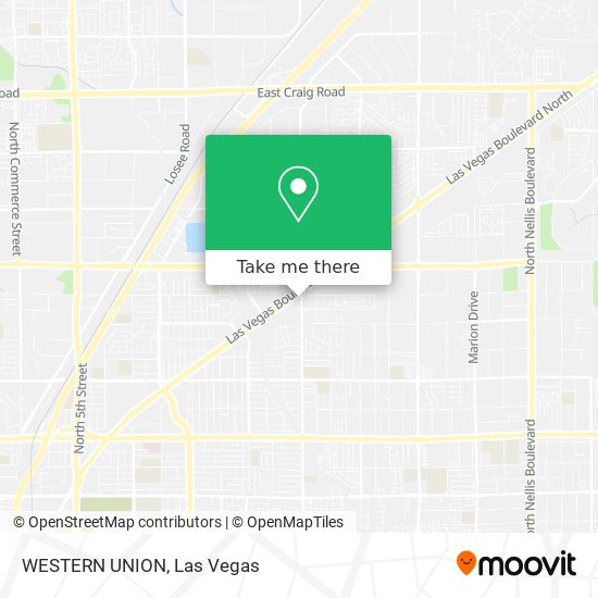 WESTERN UNION map