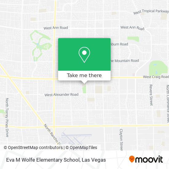 Mapa de Eva M Wolfe Elementary School
