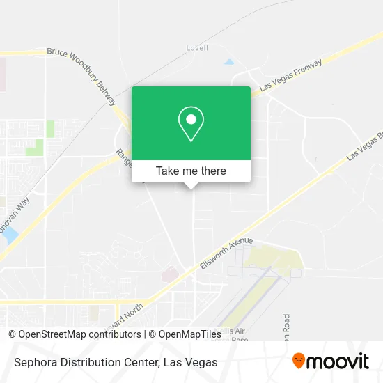 Mapa de Sephora Distribution Center