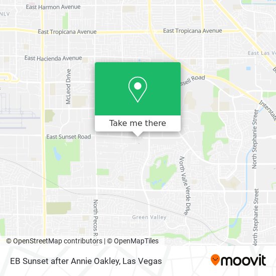 How to get to EB Sunset after Annie Oakley in Henderson by Bus?