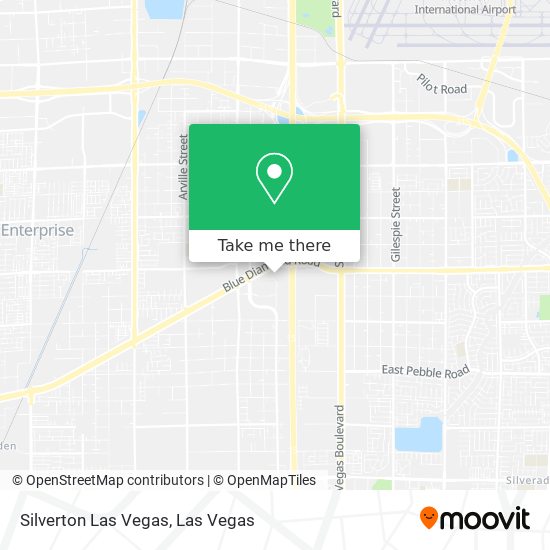 Silverton Las Vegas map