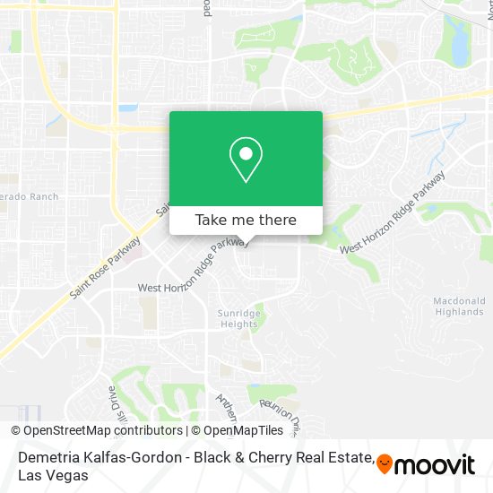 Demetria Kalfas-Gordon - Black & Cherry Real Estate map