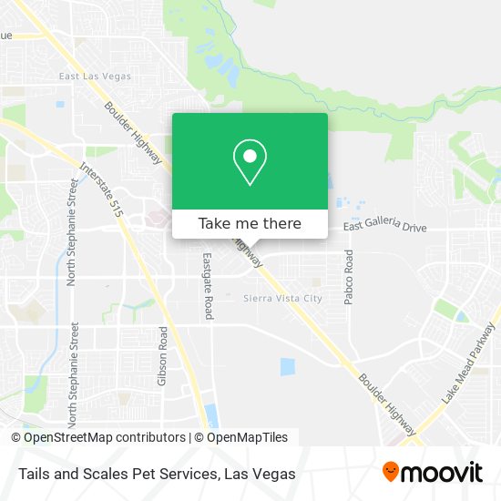 Mapa de Tails and Scales Pet Services