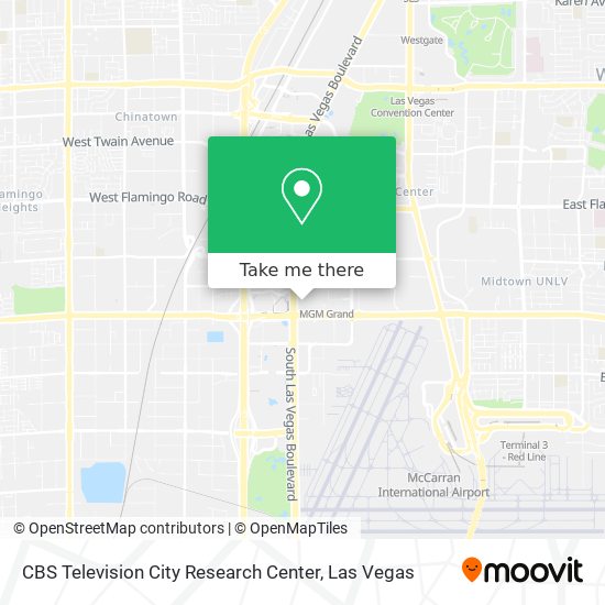 CBS Television City Research Center map