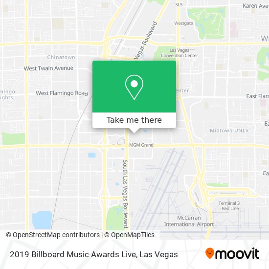 2019 Billboard Music Awards Live map