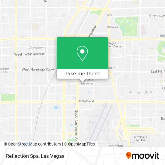 Reflection Spa map