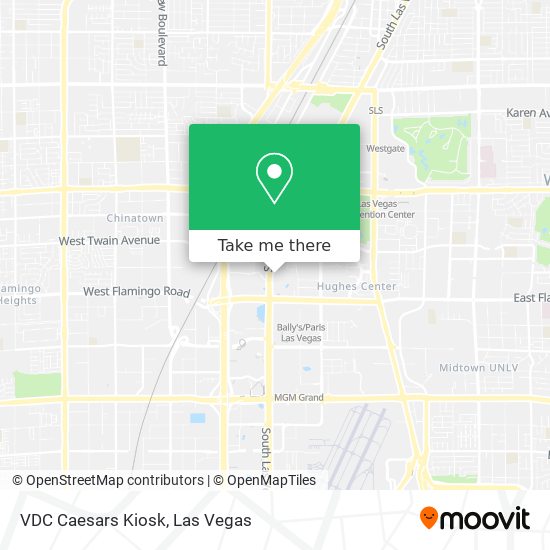 VDC Caesars Kiosk map