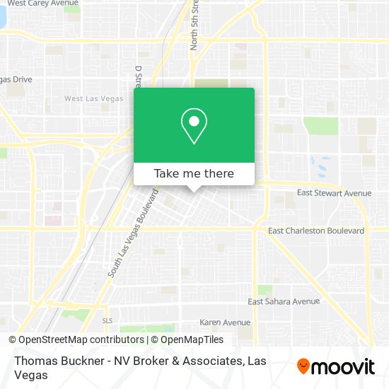 Mapa de Thomas Buckner - NV Broker & Associates