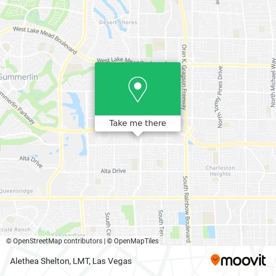 Alethea Shelton, LMT map