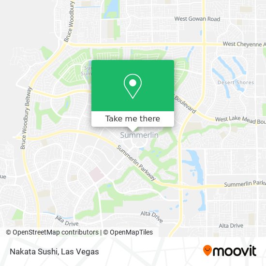 Mapa de Nakata Sushi