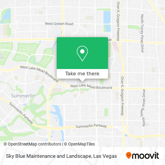Mapa de Sky Blue Maintenance and Landscape