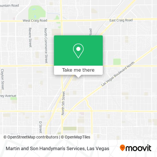 Martin and Son Handyman's Services map