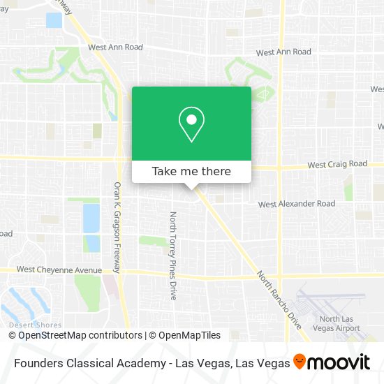 Founders Classical Academy - Las Vegas map