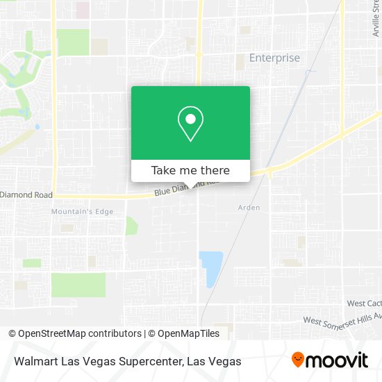 Mapa de Walmart Las Vegas Supercenter