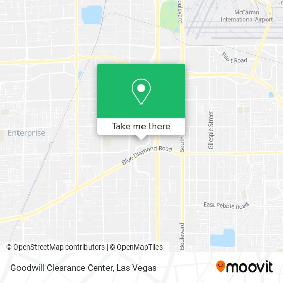 Goodwill Clearance Center map