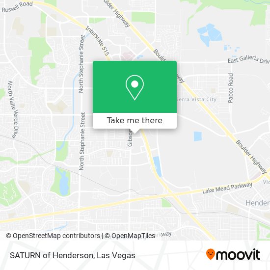 Mapa de SATURN of Henderson