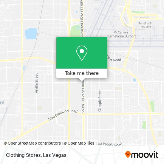 Clothing Stores map