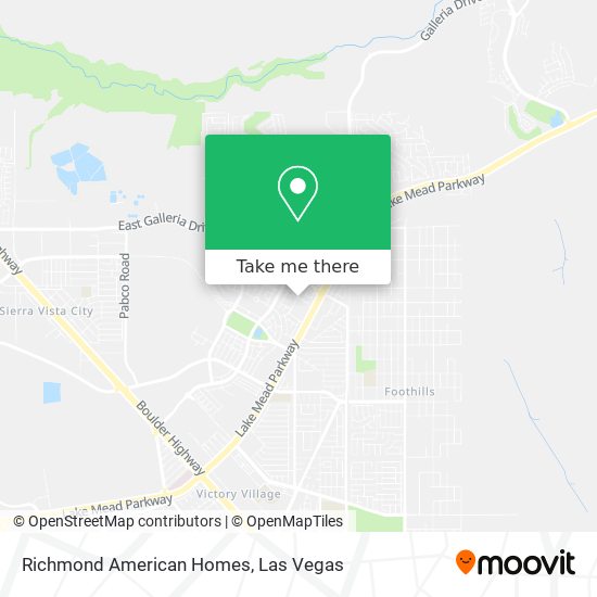 Richmond American Homes map