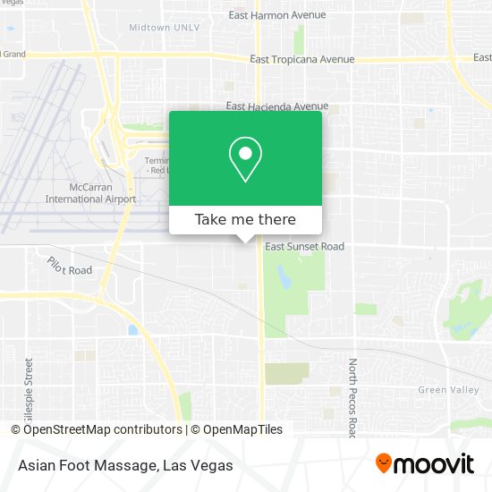 Asian Foot Massage map