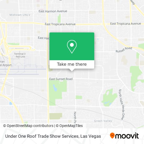 Under One Roof Trade Show Services map