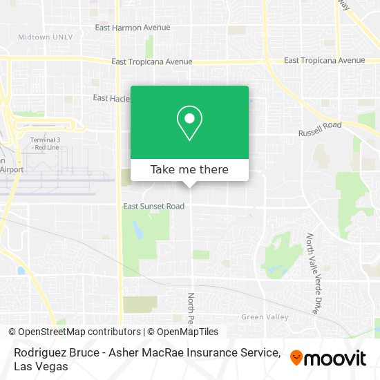 Rodriguez Bruce - Asher MacRae Insurance Service map