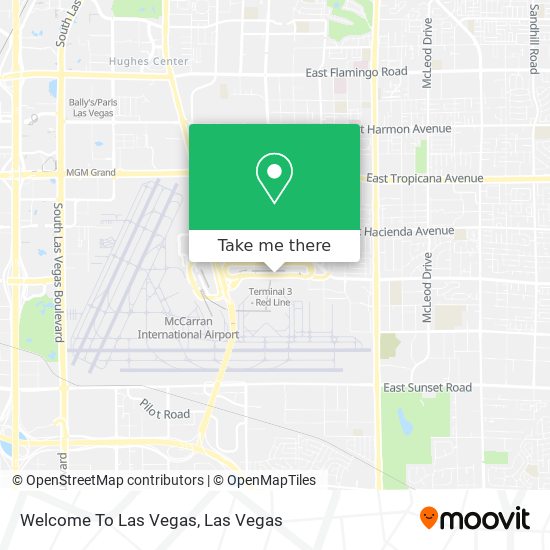 Mapa de Welcome To Las Vegas