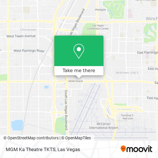 Mapa de MGM Ka Theatre TKTS