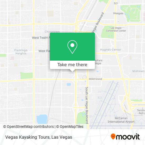 Vegas Kayaking Tours map