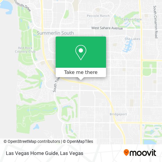 Las Vegas Home Guide map