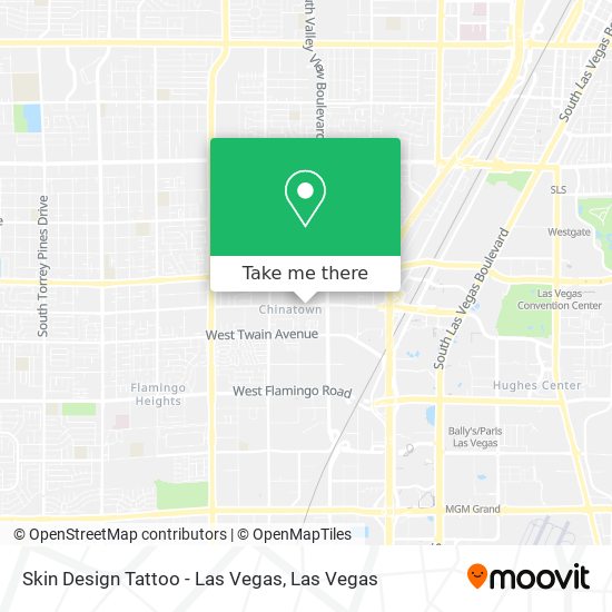 Mapa de Skin Design Tattoo - Las Vegas