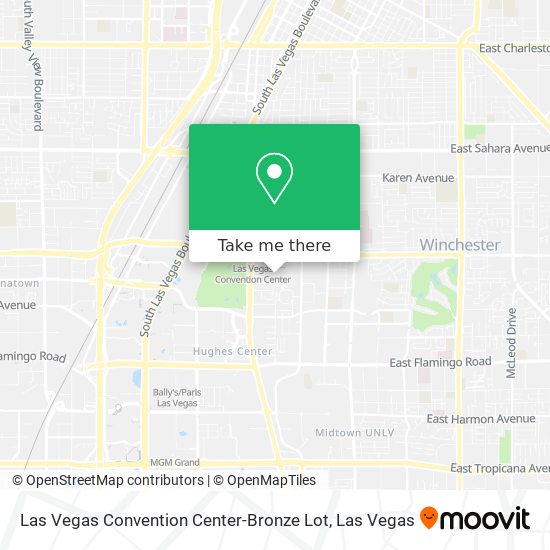 Las Vegas Convention Center-Bronze Lot map